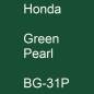 Preview: Honda, Green Pearl, BG-31P.